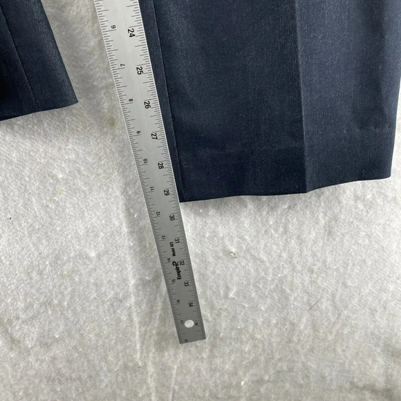 Tahari Dress Pants Women's 2 Deep Blue Straight Leg Regular Fit Mid Rise Stretch - Picture 5 of 12